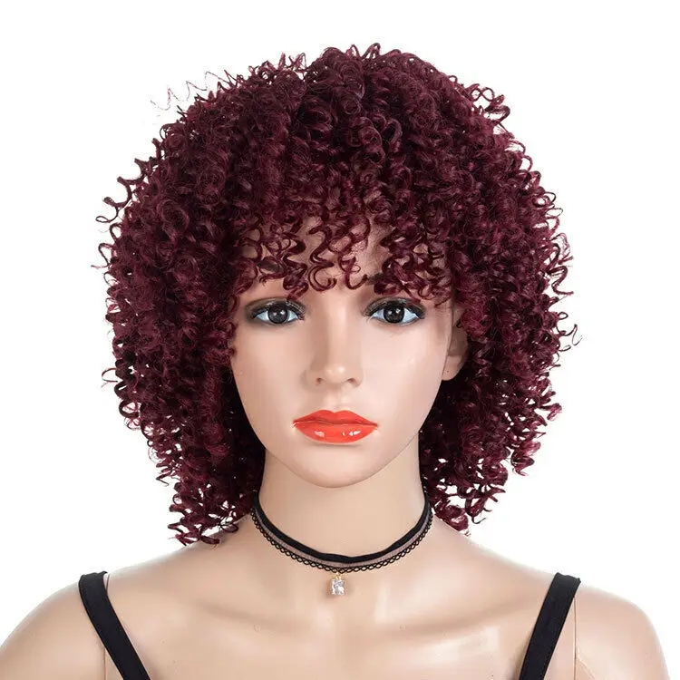 

New Curly Wave Womens Wig Synthetic Hair Cosplay Wig Full Wig Natural Hair