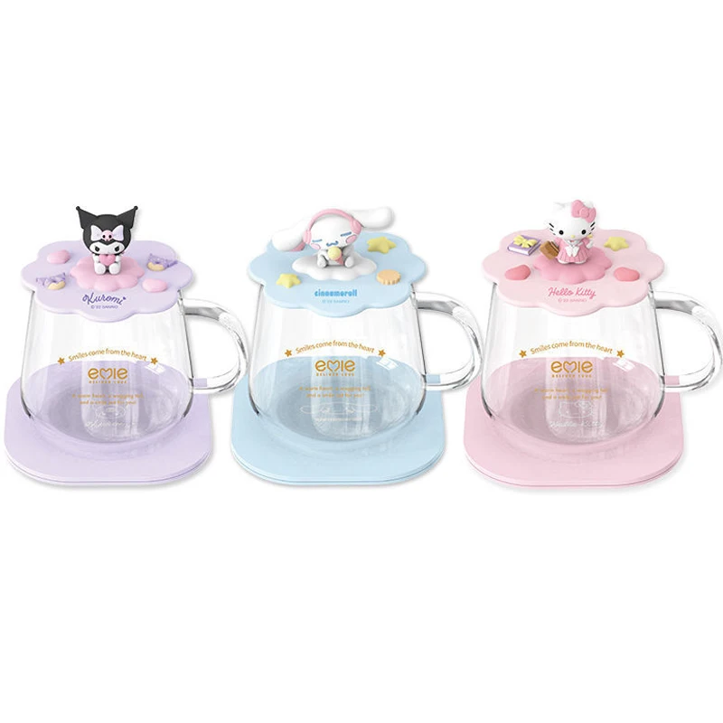 Hello Kitty Water Cup Sanrio Insulation Household Use Coaster Warmer 55 Degrees Doll Hot Milk Heated Coaster Set Portable New Kt