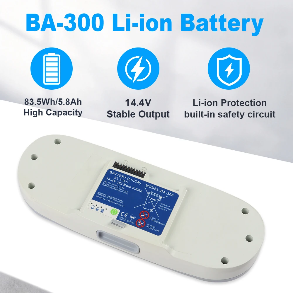 14.4V 83.5WH BA-300 New Li-ion Battery For Inogen One G3 1400-1020 1400-1030 1400-1000 1400-1010-8 For Oxygen Machine 5.8Ah