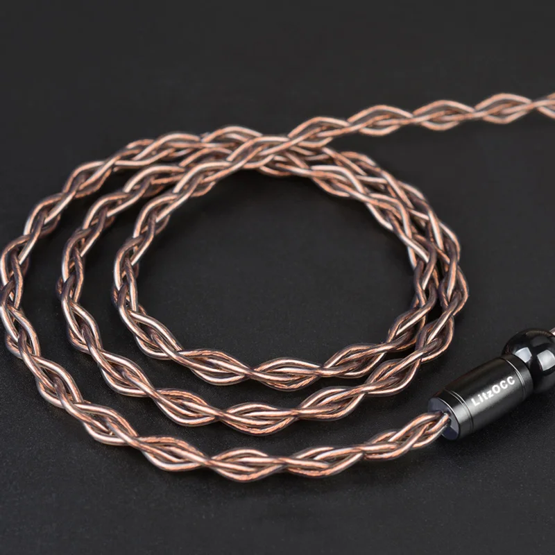 NiceHCK LitzOCC 4N Litz OCC Copper Earphone Cable 3.5mm/2.5mm/4.4mm MMCX/QDC/0.78 2Pin For CIEM ZAX ASX ASF BA8 VX V90s MK3 MK4