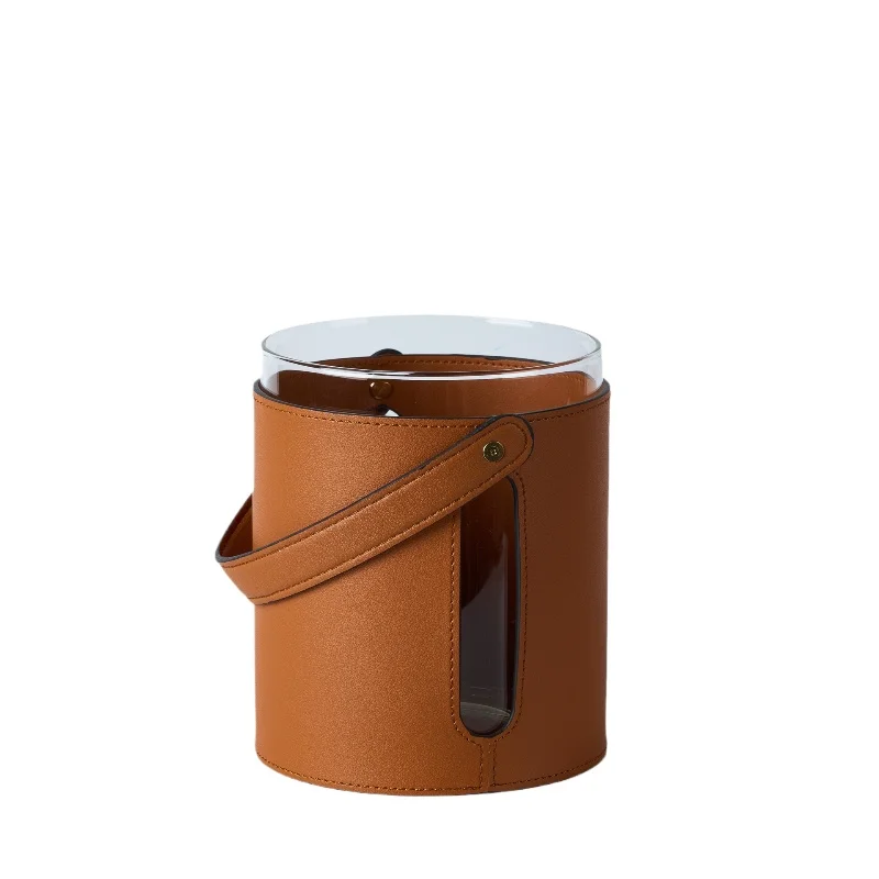 

Light luxury leather decanter wine set, model room sales office bar water bar restaurant kitchen ice