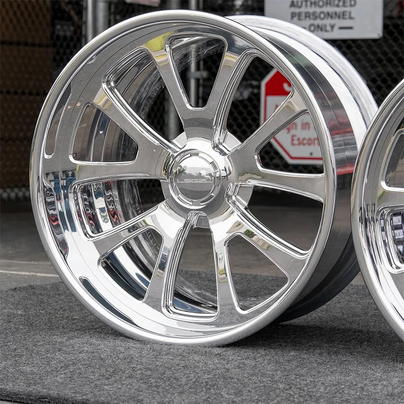 Lsgzl Forged 2-piece Custom High Quality 5x114.3 5x130 5x120 for C8 Ferrari Alloy Deep Lip 16-26 Inch Car Wheel Rims