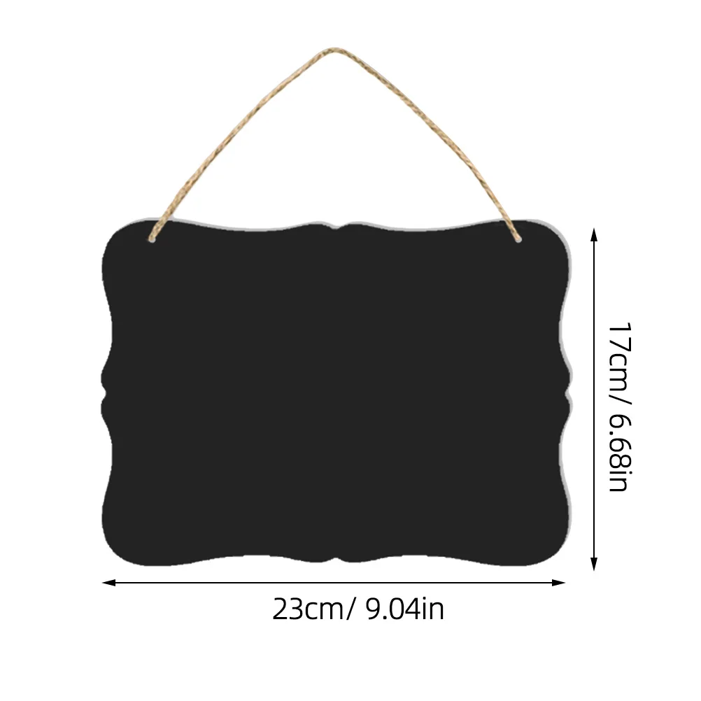 Double Sided Chalkboard Sign Reusable Message Board with Hanging Rope for Notice Wall Decor Display in Kitchen Office 160207