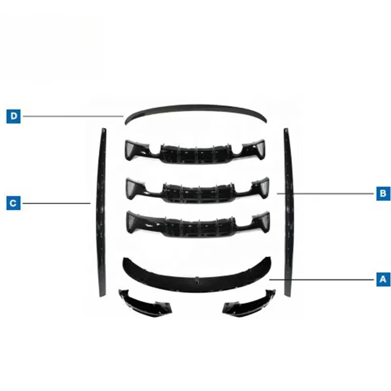 

2013-2019 Year 4S 4Series F32 F36 Upgrade to MP Style Car Body Kits Front Lip Rear Lip Side Skirts Rear Wing for F32