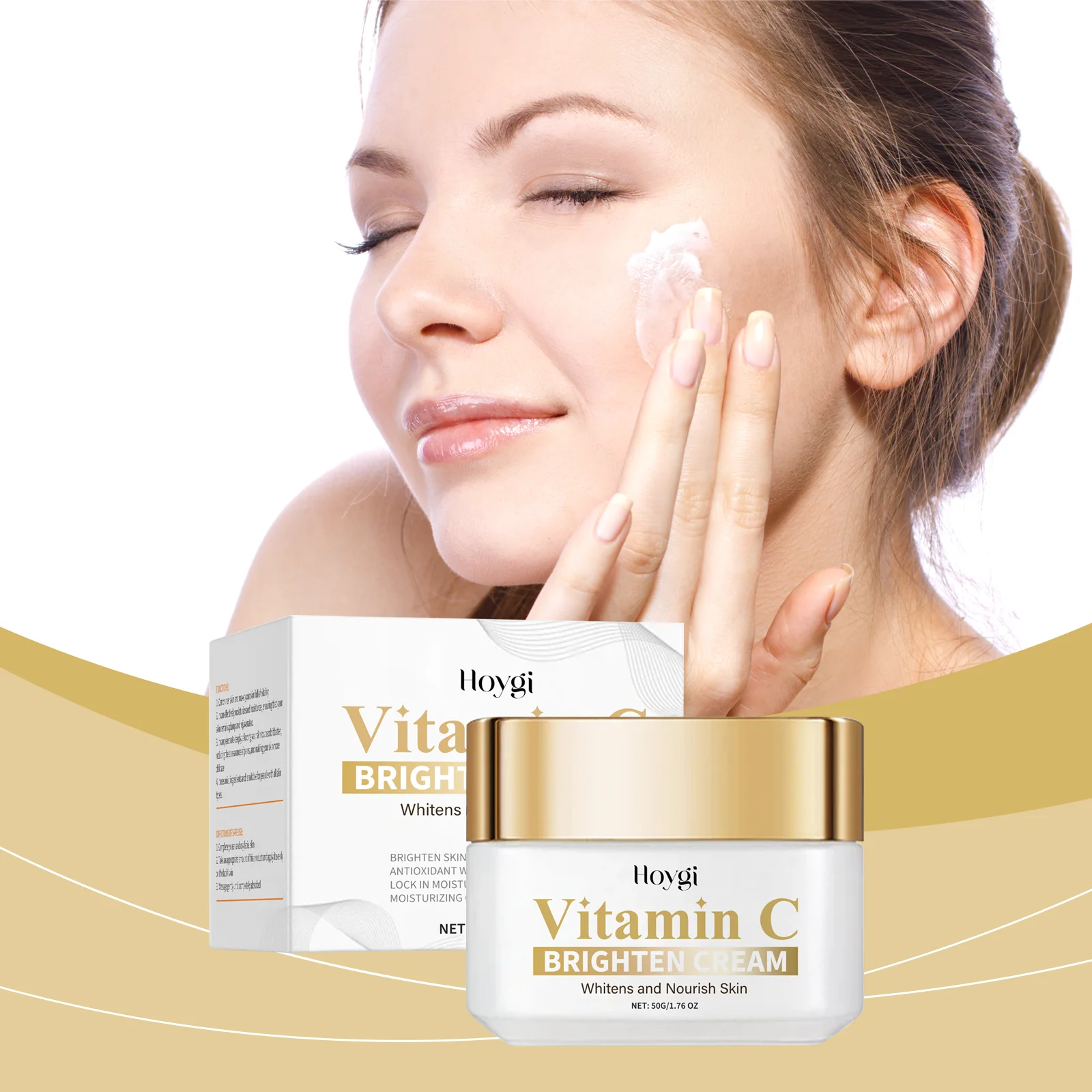 Hydrating Vitamin C Cream for Smooth, Radiant Skin - Anti-Aging Facial Cream with Wrinkle-Reducing Properties Reduce Fine Lines