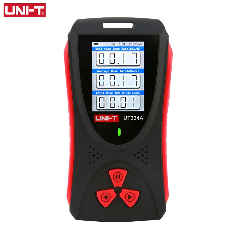 Uni-t-radiação Dose Tester Dosímetro Contador Geiger Raio x Detector Beta Gama Radiômetro Alarme Audível Ut334a
