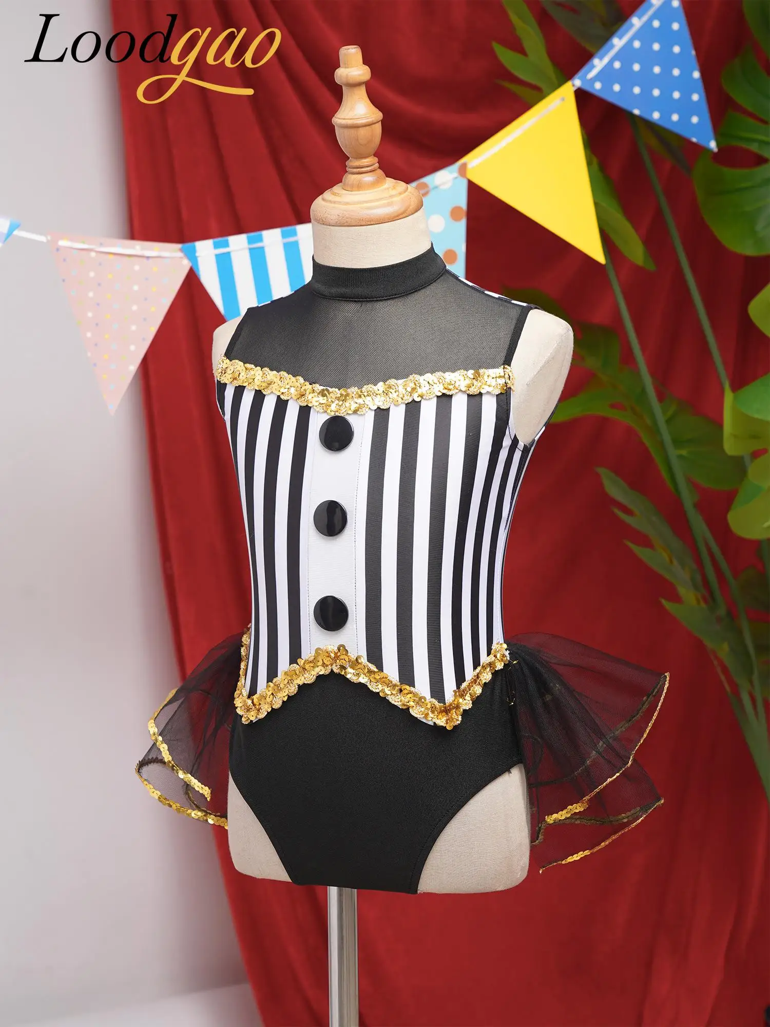 Chica carnaval fiesta Cosplay Ringmaster circo disfraz Showman esmoquin leotardos Fiesta Temática juego de rol vestidos de actuación de Ballet