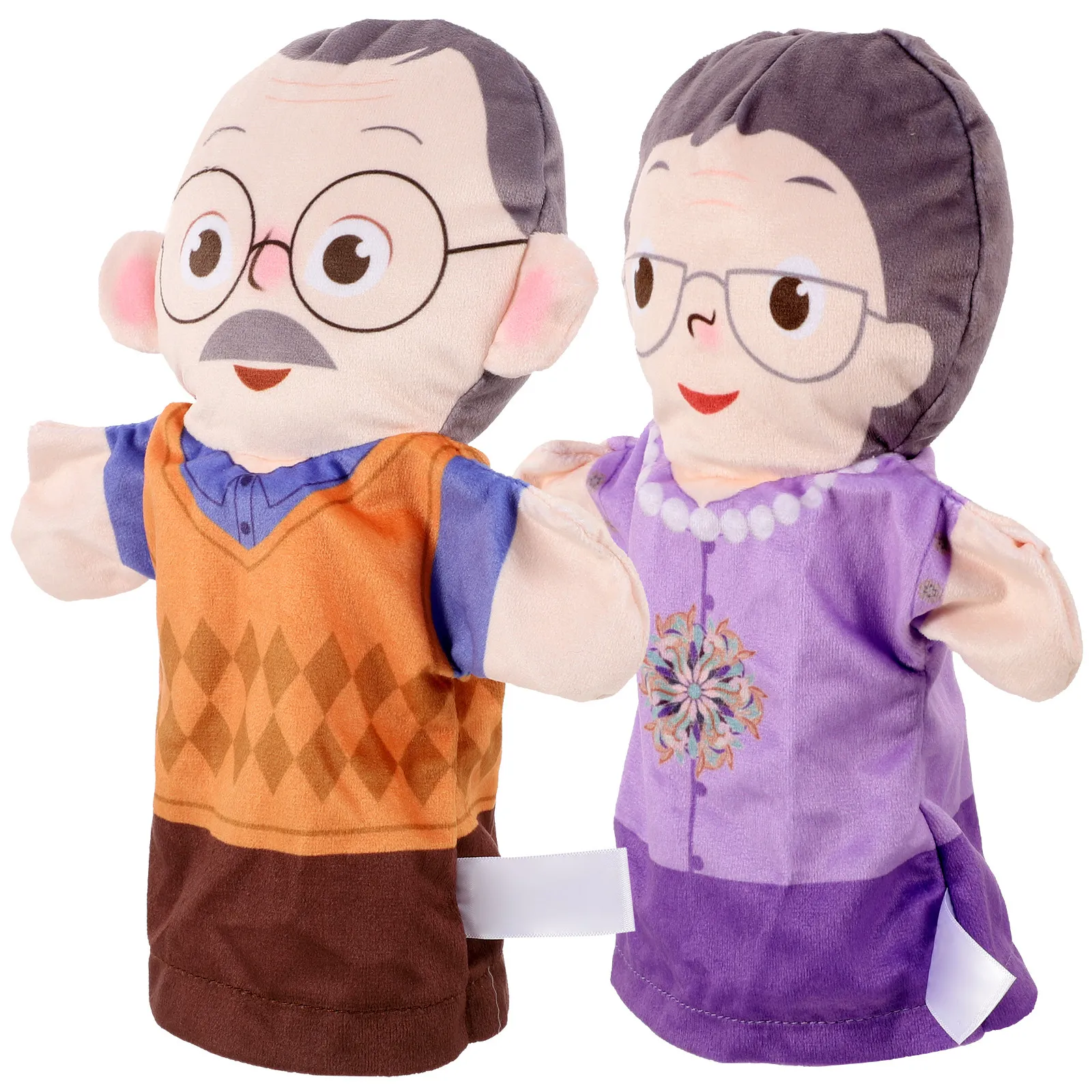 2Pcs Hand Puppets Realistic Creative Story Figures for Kids Educational Interactive Parent Child Play Fun Puppets for Kids
