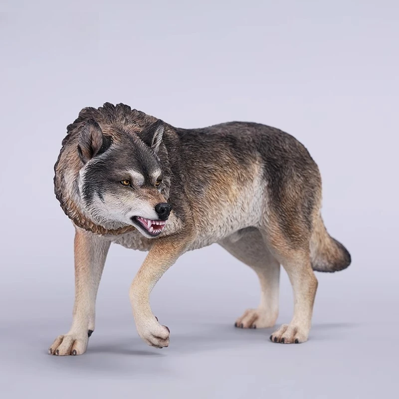 

Direwolf model, simulated fierce animal figure soldier doll scene accessories resin ornament