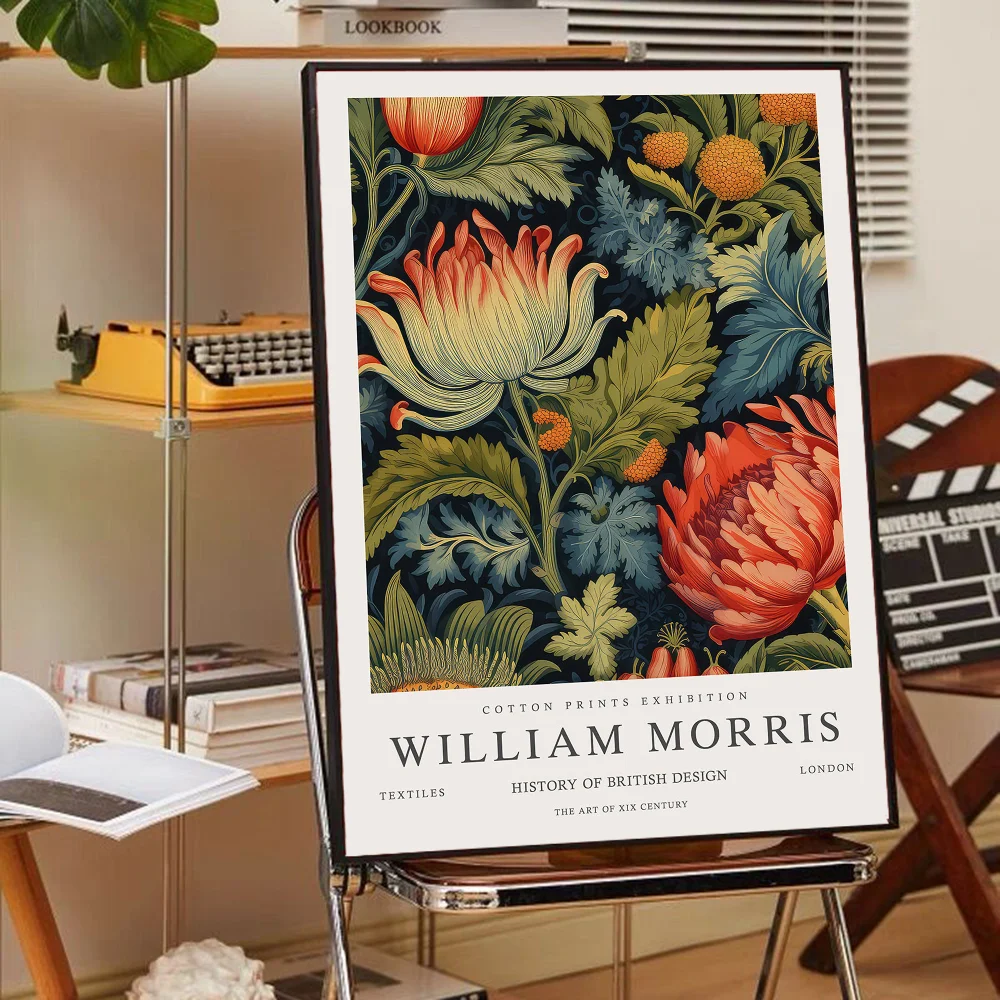 Neutro William Morris Art Poster, Whitepaper Impressões, Arte, Home Decor, Auto-adesivo