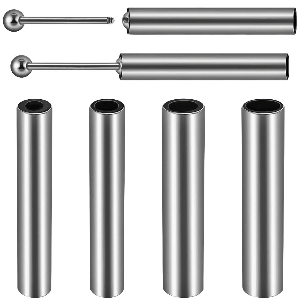 Ferramenta de Remoção de Joias de Piercing Corporal em Aço Inoxidável 316, Suporte para Bolas/Remoção, Ferramenta com Extremidade Rosqueada Prateada - 2 Tamanhos por Ferramenta