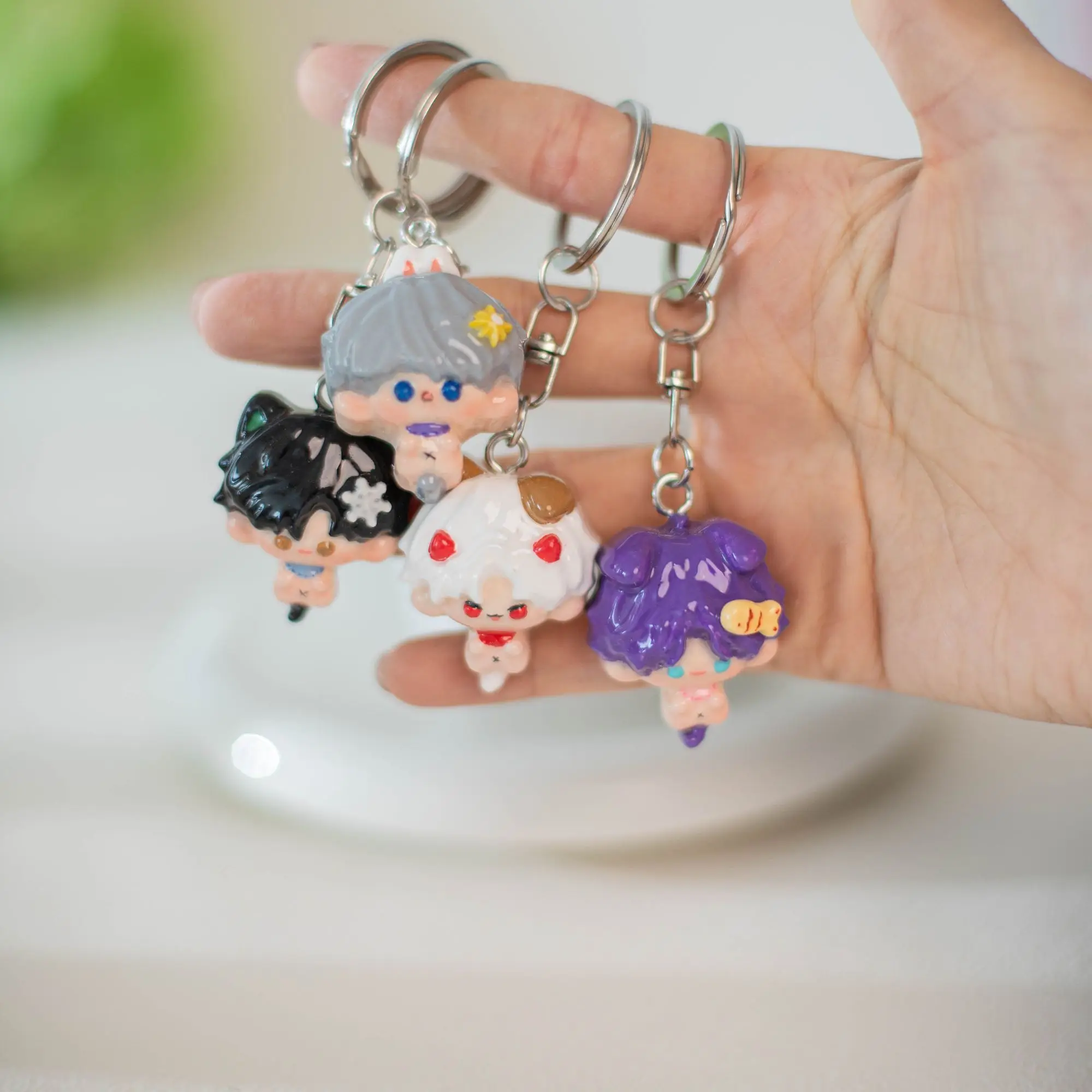 Amor e espaço profundo xavier zayne rafayel sylus bonito kawaii anime periférico chaveiro criativo personalizado dos desenhos animados pingente presente