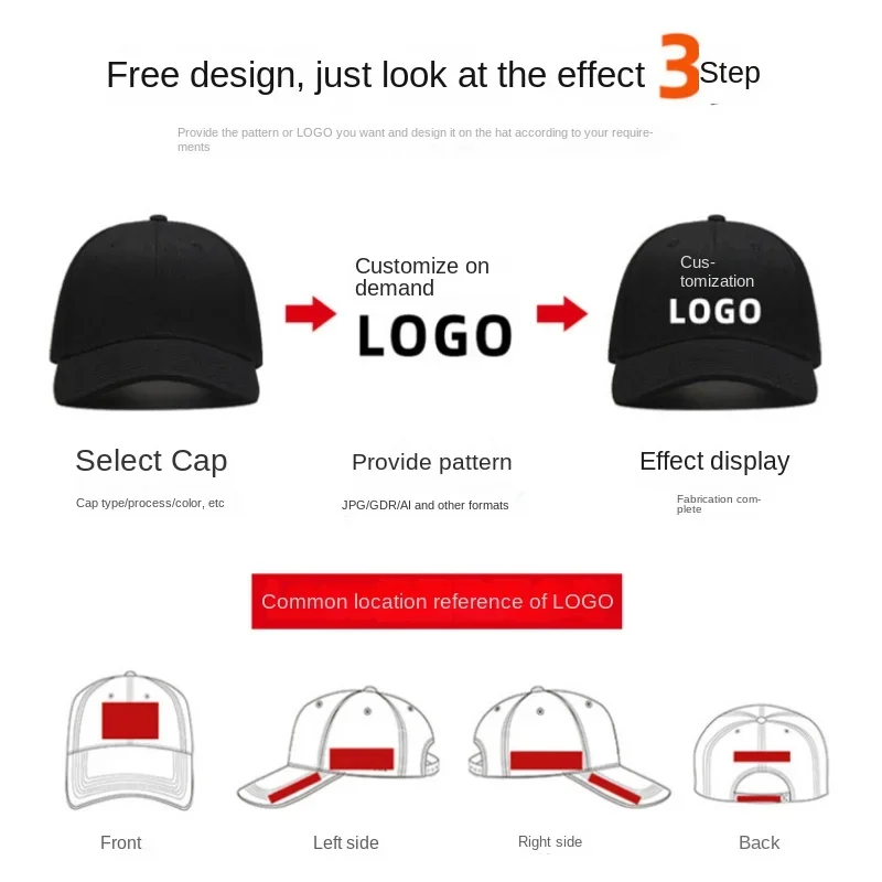 Custom Logo Adult Cute Cat Ears Baseball Cap Men\'s and Women\'s Versatile Casual Outdoor Fashion Trend Hip Hop Sports Hat Gorras