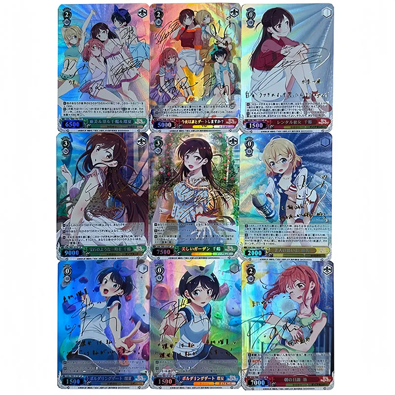 

9 шт./компл. аренда-девушка Ichinose Chizuru Asami Nanami DIY самодельная цветная флэш-карта аниме игровая коллекционная карта подарочная игрушка