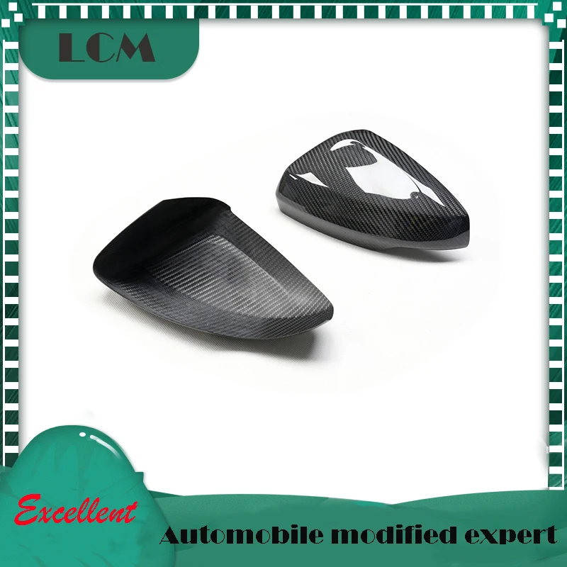 

Автомобильное зеркало заднего вида для Audi A1 для Volkswag VW Polo 19-22, сменный стиль, сухое углеродное волокно/ABS + углеродное волокно