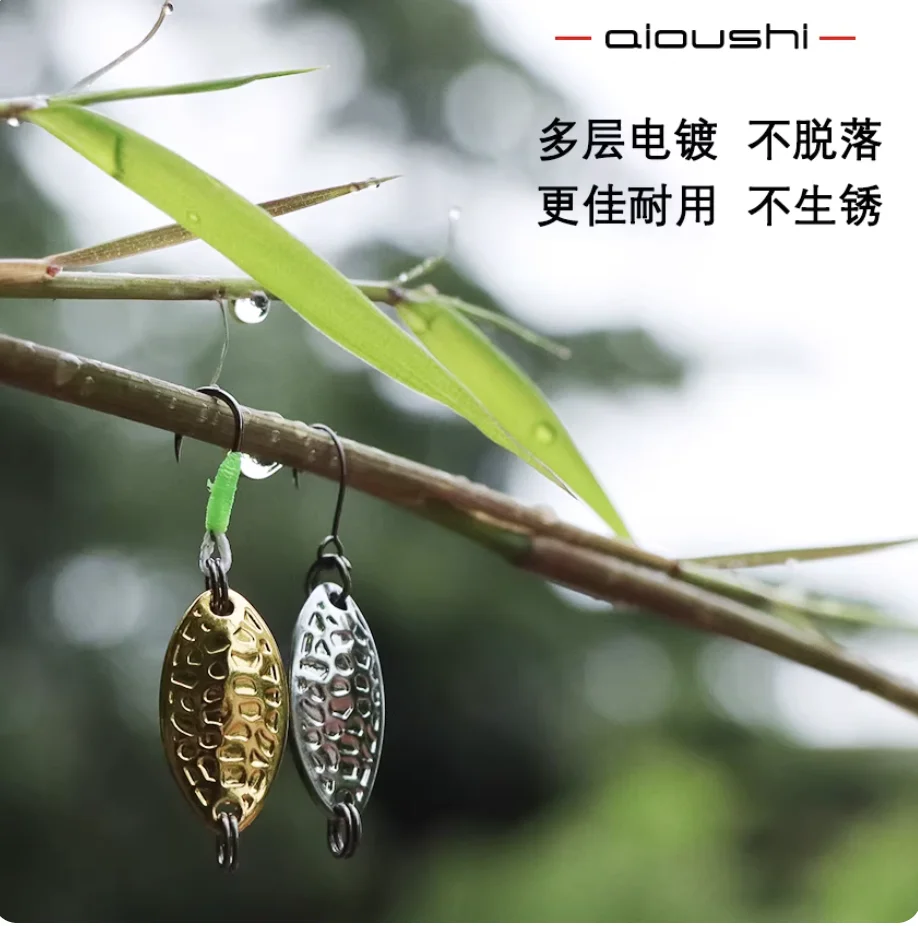 

10 шт., металлические приманки, ложка, длинная шкала, 1,8 г/2,5 г/3,5 г с одним крючком, 22-32 мм, разноцветная мини-ложка, рыболовная приманка, снасти Pesca