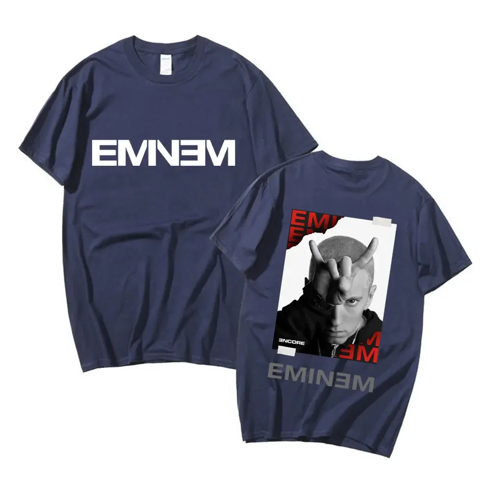 Eminem Music Album World Tour Graphic T-Shirts Men's Women Fashion Hip Hop Vintage T-shirt Harajuku Oversized T Shirt Streetwear