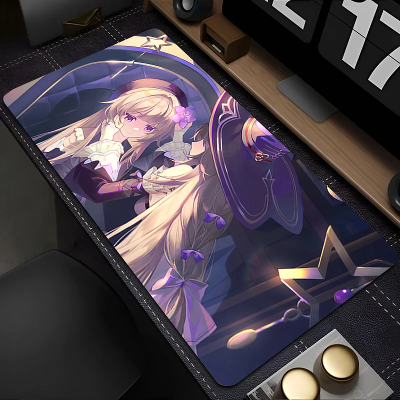 Podkładka pod mysz Laptop Biuro Szafka Podkładka pod klawiaturę Mata na biurko PC Duża H-honkai Star Rail Herta Podkładka pod mysz Antypoślizgowa gumowa podkładka HD Extended Pad