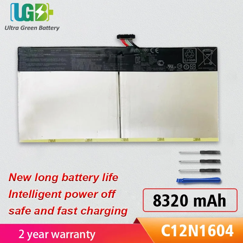 

UGB New C12N1604 Battery For Asus Transformer Book T101HA T101HA-3D T101HA-3E T101HA-3K 0B200-02120000 B102067-0001