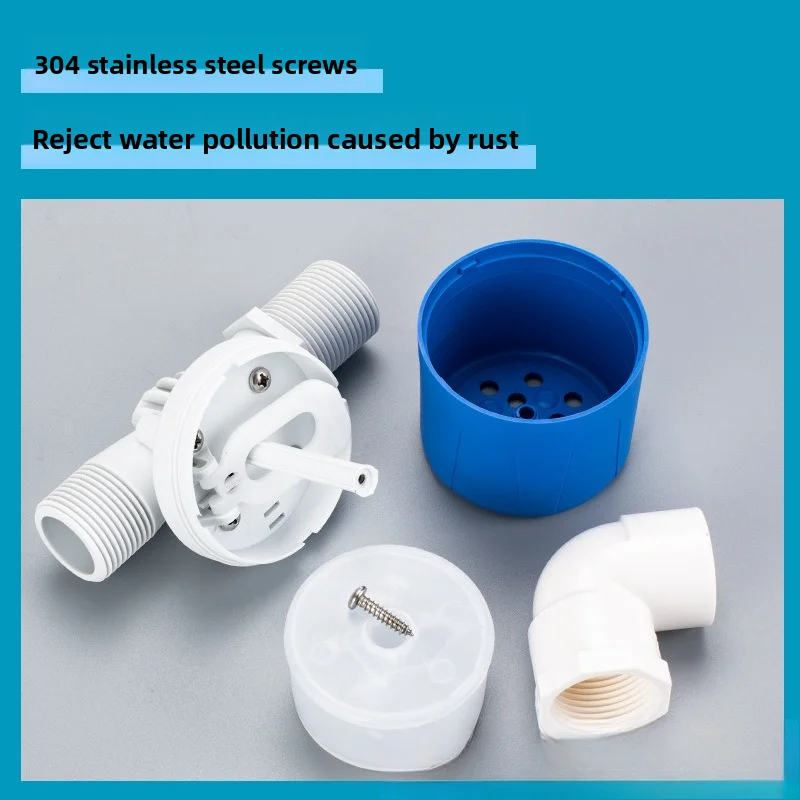 صمام تعويم صغير للإغلاق التلقائي مقاس 1/2 بوصة لا يتطلب طاقة، وحدة تحكم أوتوماتيكية في مستوى المياه لخزان المياه