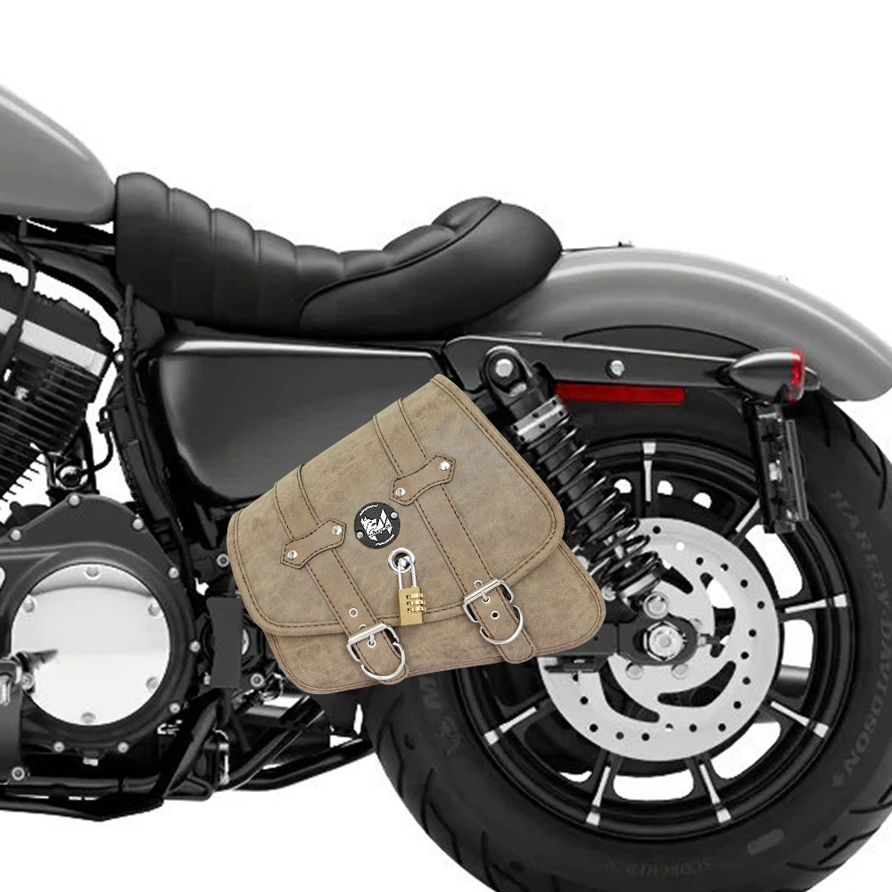 Motorcycle Side Bag Retro Rear Seat Bag Mopeds Waterproof Tail Bag Motorbike Hanging Bag Front bag Universial