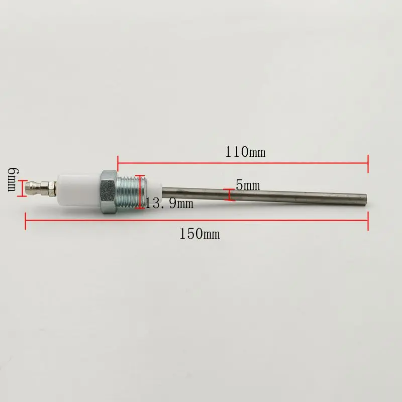 Bougie d'allumage en céramique M14 * 1.25, pièces d'allumeur, électrode en céramique, bougie d'allumage, chaudière, gaz naturel, sonde ionique bipolaire