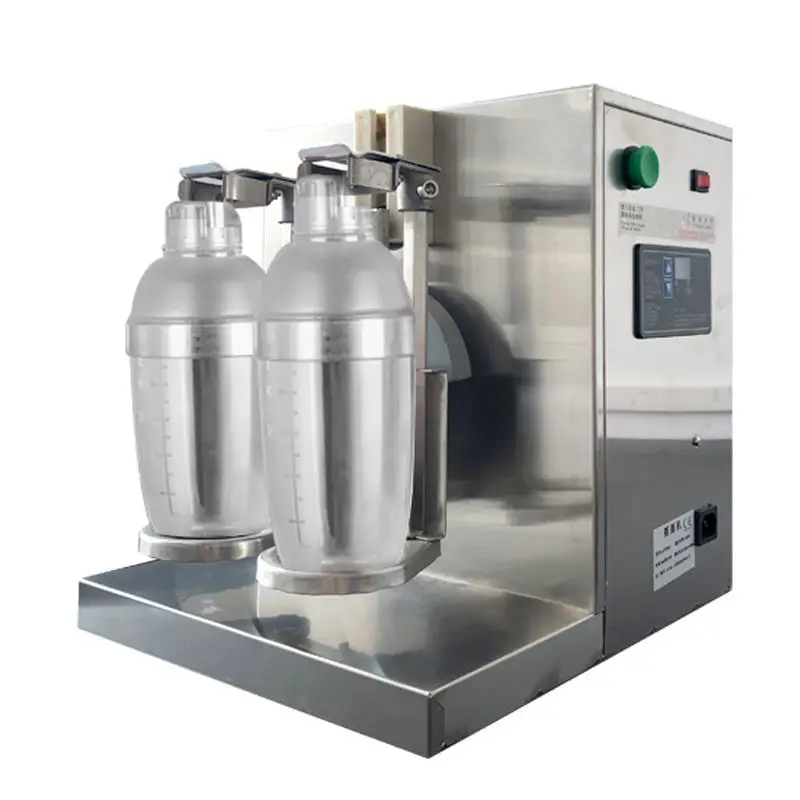 Milk Tea Shake Machine Stainless Steel Double-Headed Bubble Tea Rocking Machine Cup-Shaking Machine Shaking Machine Shaker Machi