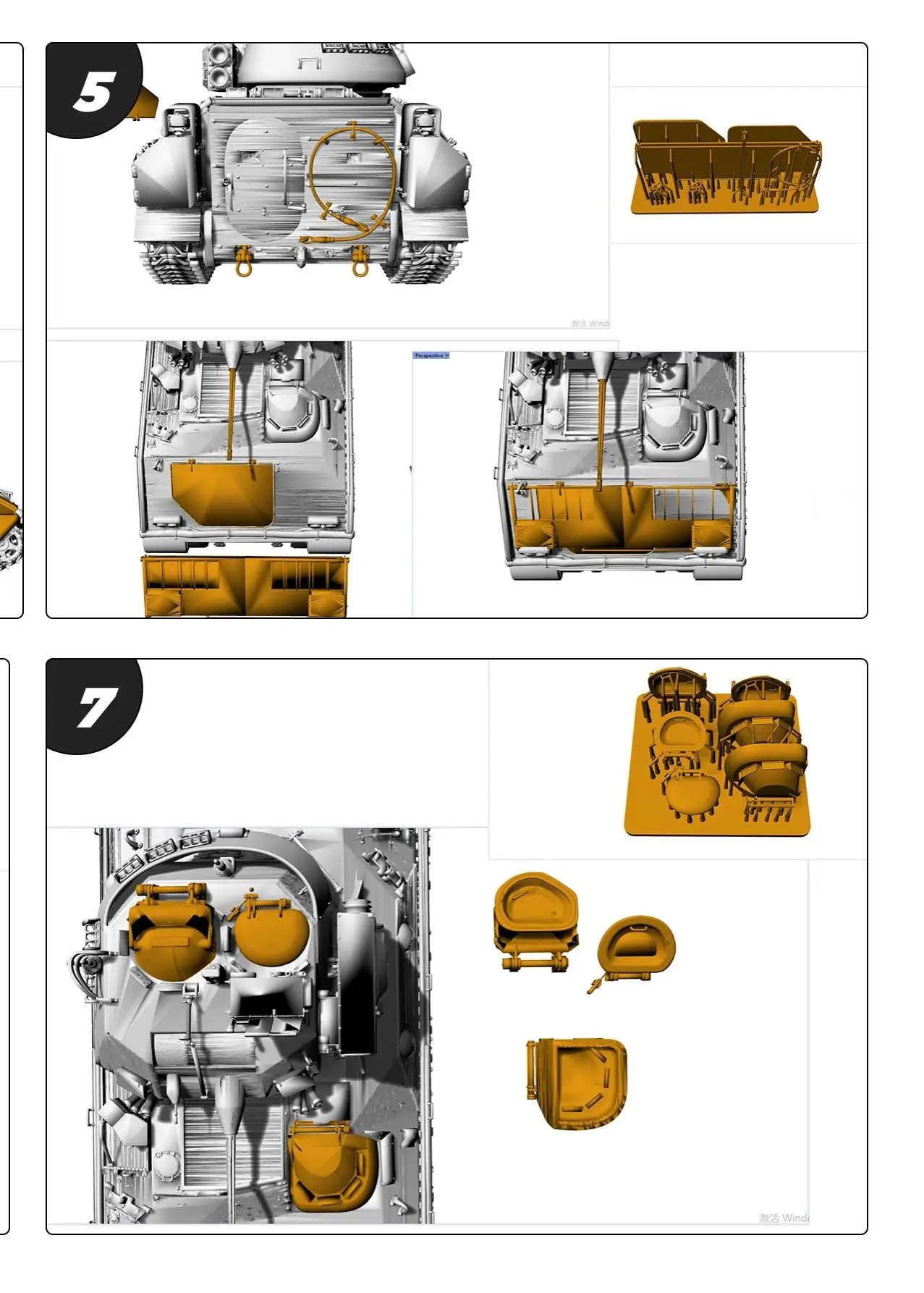 

US M3 Bradley Cavalry Chariots SSMODEL SS792 1/48 1/64 S Scale Military Model Kit