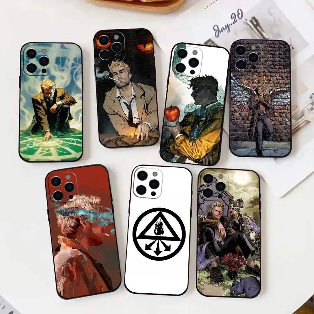 

C-Constantine Anime Movie Phone Case For iPhone 17,16,15,14,13,12,11 X XR Plus,Pro Max,XS,Soft Silicone Black Cover