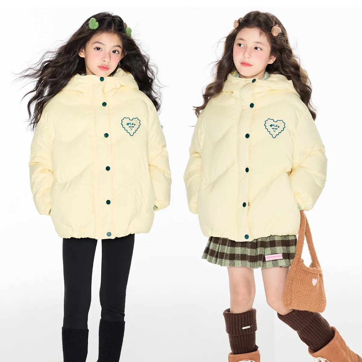 ملابس شتوية جديدة لعام 2025 للفتيات سترة قطن سميكة دافئة معطف قطني سميك دافئ معطف متعدد الاستخدامات #2