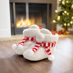 Christmas Newborn Infant Baby Girls Boys Warm Fleece Winter Booties First Walkers Slippers Shoes