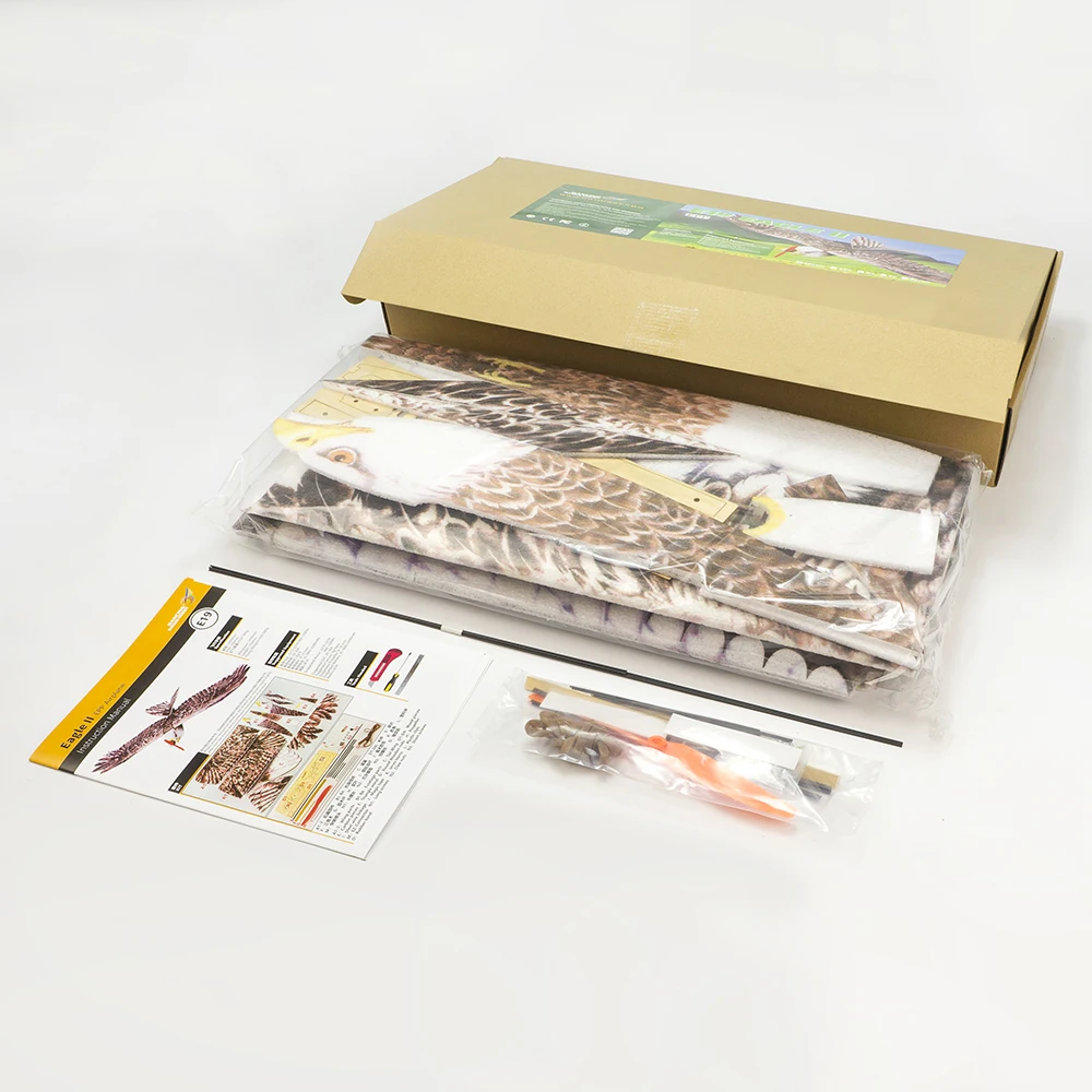 DW هوبي إيجل II EPP طائرة طائرة مزودة بجهاز للتحكم عن بُعد عدة رغوة مع MM2216 920KV موتور النسر نموذج طائرة التحكم عن بعد E19