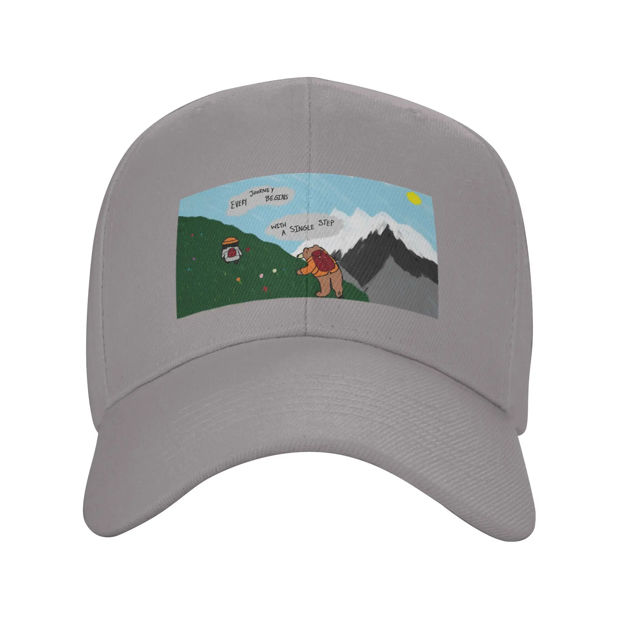 Hot Sale Mountain Climbing Baseball Cap  Trendy Gift Mesh Cap  Pool Party Mesh Cap