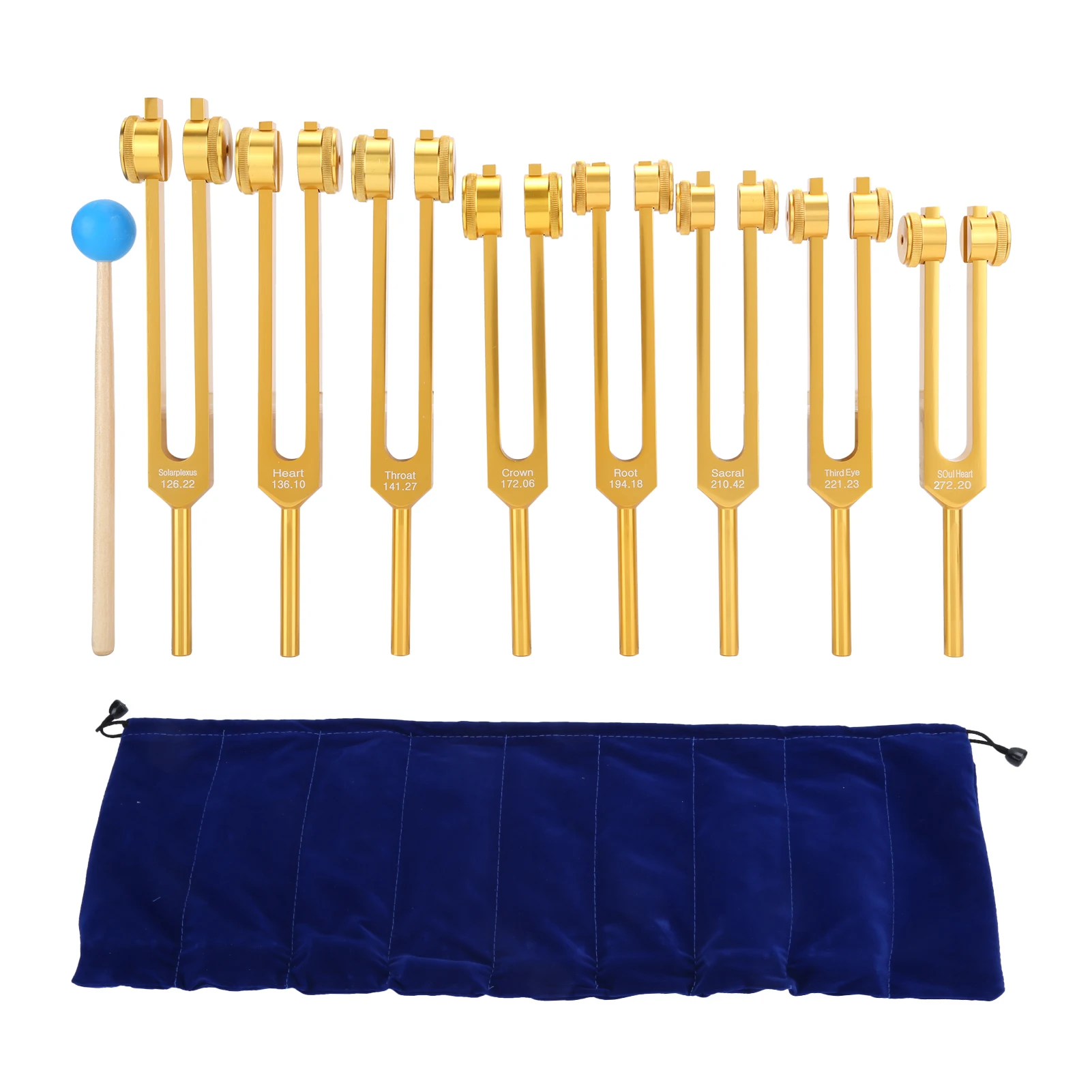 

Professional Sound Healing Therapy Tuning Fork Aluminum Alloy Tuning Fork Tool Set Tuning Fork Hammer Therapy Tuning Fork