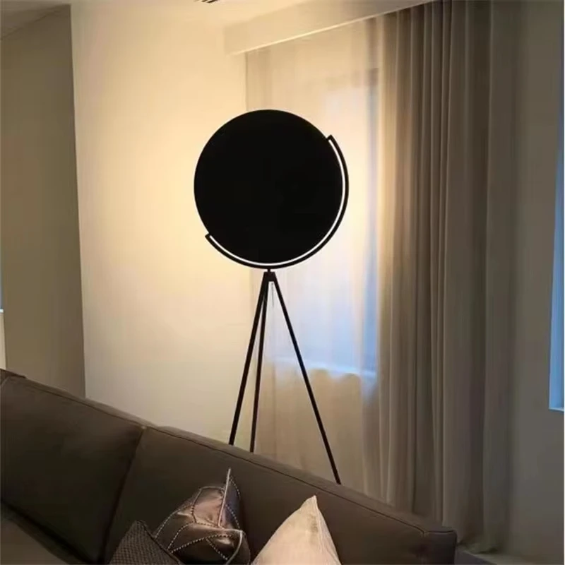 Italian Designer Creative Floor Lamp Simple Black And White CORNER LAMP Adjustable Study Bedside Floor Lamp LED Tripod Lamp