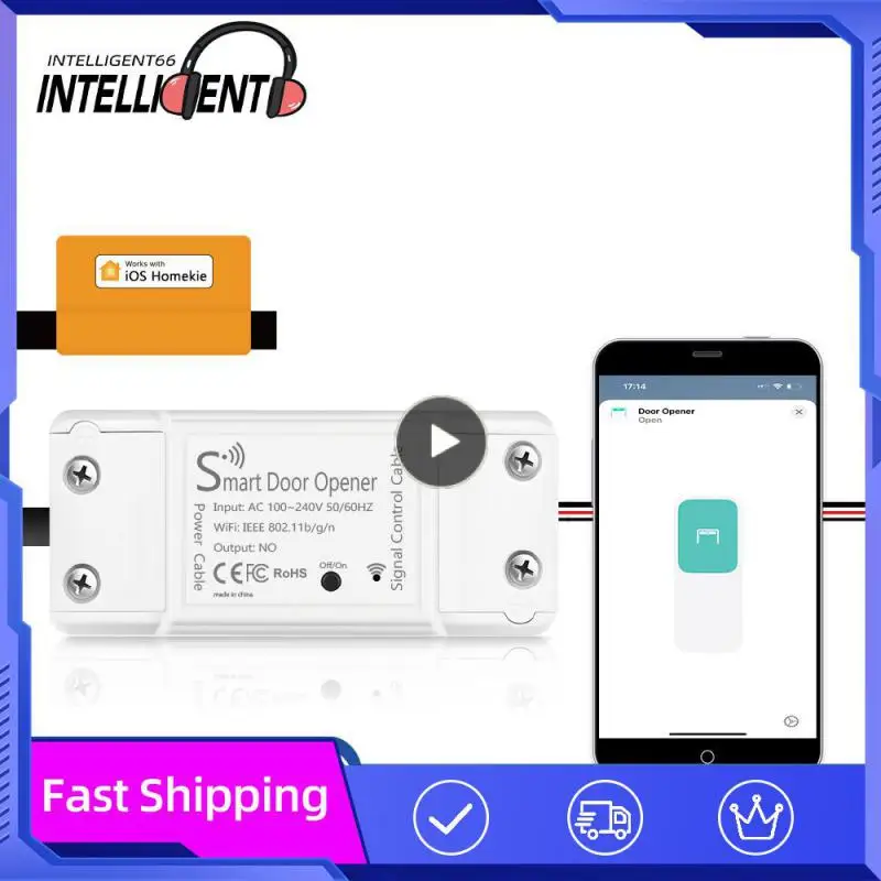 

Умный дверной выключатель Homekit, дистанционное управление с Wi-Fi, вилкой EU/US/UK, через Alexa Home