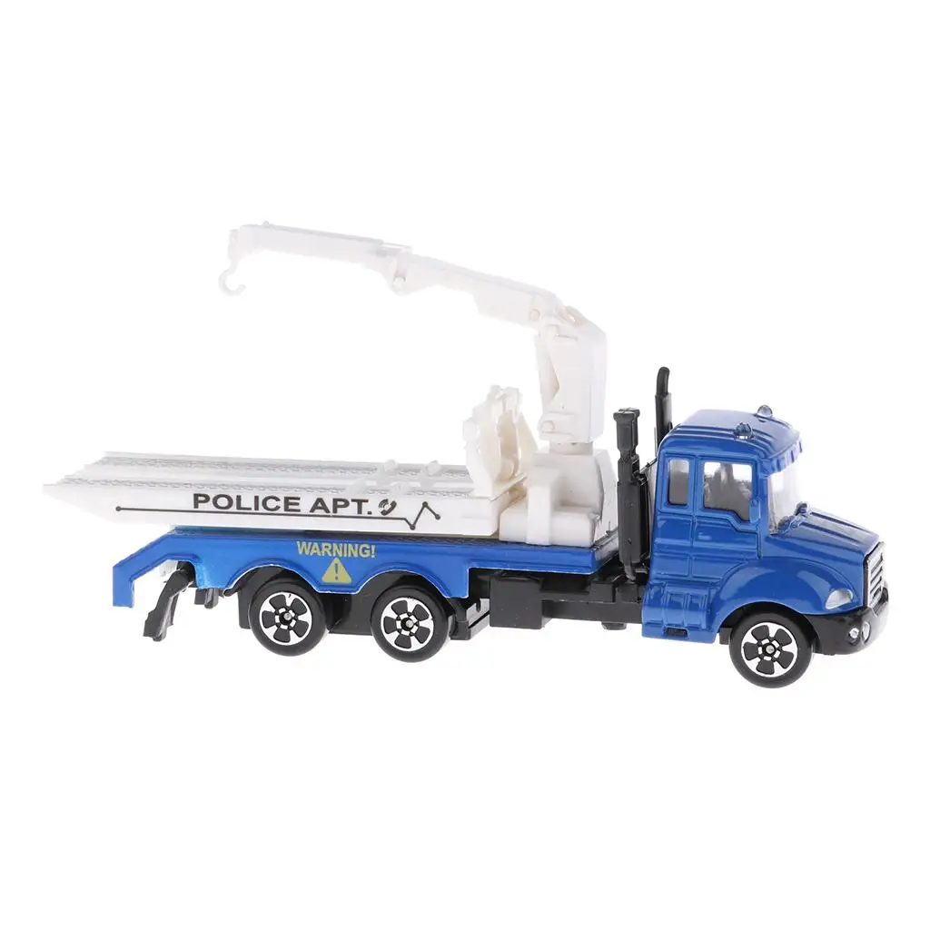 Simulation Alloy Rescue Car Toy Construction Vehicle Pull Back Diecast Truck Party Favor for Children