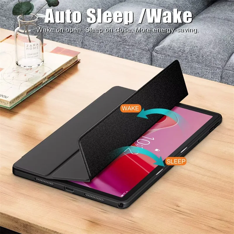 Transparente Acryl-Schutzhülle für Lenovo Xiaoxin Pad 2024 TB331FC mit Marmormuster – Detail 3