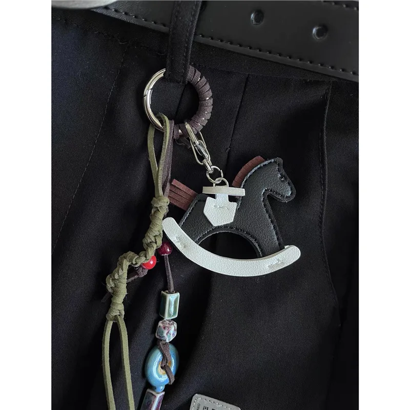 Y2k Fashion Horse Keychain Ornament Bag Pendant Waist Accessories For Men Women Fashionable Gift