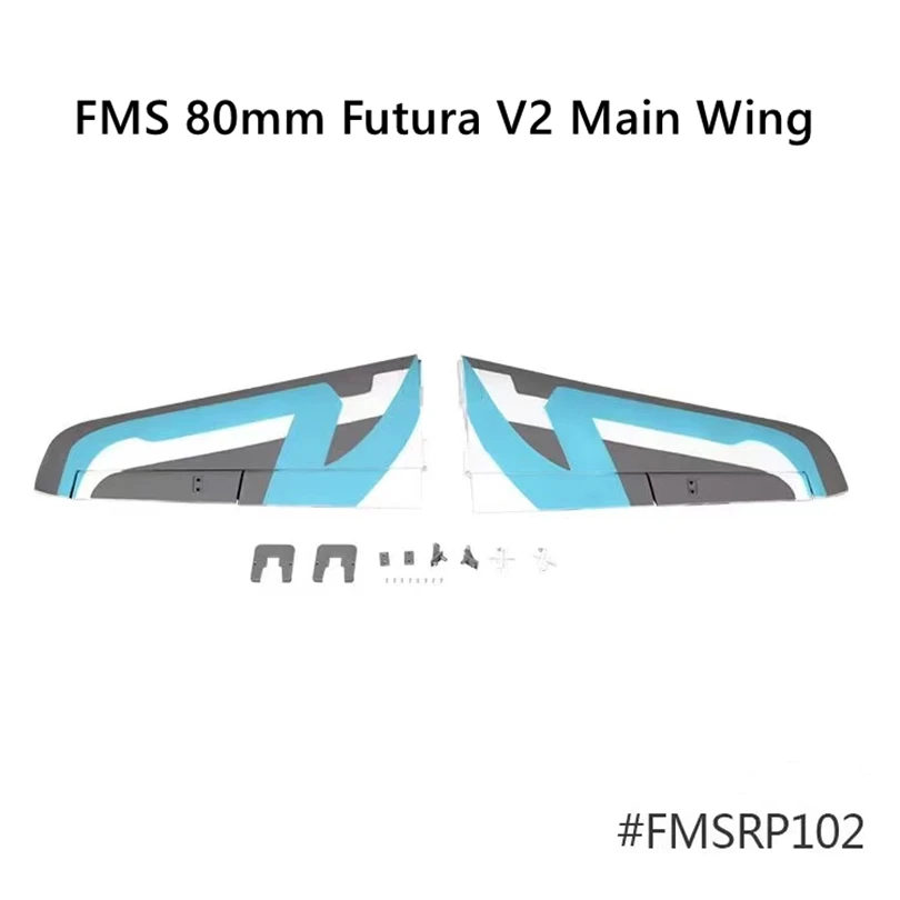 FMS 80mm Ducted Fan EDF Jet Futura V2 V3 Fuselage Main Wing EPO Foam RC Airplane Model Plane Aircraft Avion pare Parts