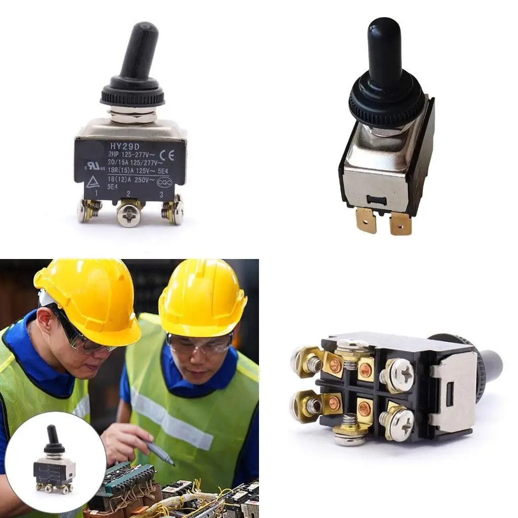 

R9UF 6 Pin Button Switches Multifunction 3 Way Electrical Switches PVC for Home Decors