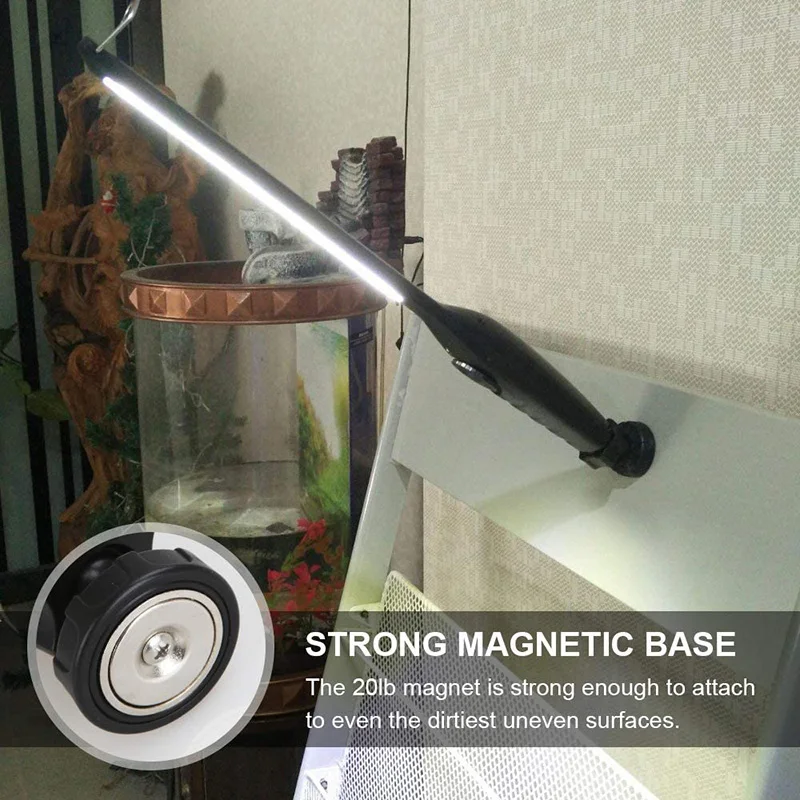 Usb recarregável cob led luz de trabalho portátil sem fio magnético inspeção luz para reparação carro casa oficina emergência
