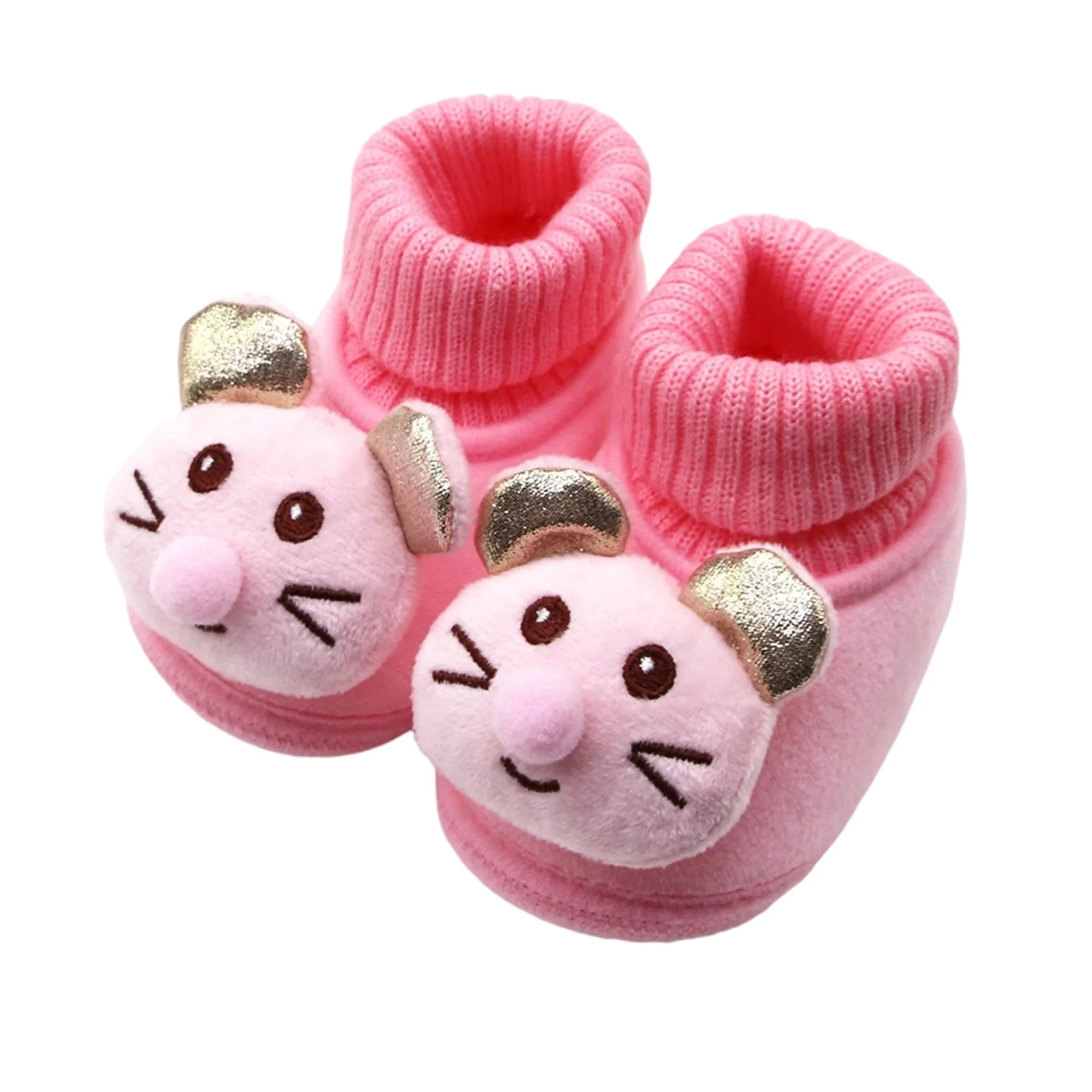 

Baby Walking Socks First Walking Shoes Non-Slip Slippers Cartoon Animal Thick Warm Boots