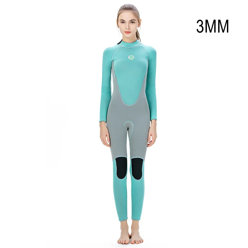 

3MM Women Neoprene Full Body Keep Warm Spearfishing Kayaking Surf Swim WetSuit Scuba UnderWater Hunting Snorkeling Diving Suit