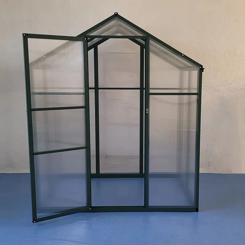 โรงเรือนเพาะปลูกพืชผลทางการเกษตรอลูมิเนียมเสริมแรงโพลีคาร์บอเนตอย่างดี ผลิตในประเทศจีน