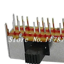 10/50/100 Pcs 16 Pin 3 Position 4P3T Panel PCB Mount Horizontal Slide Switch SK-43D03 4mm 9mm Pin Pitch