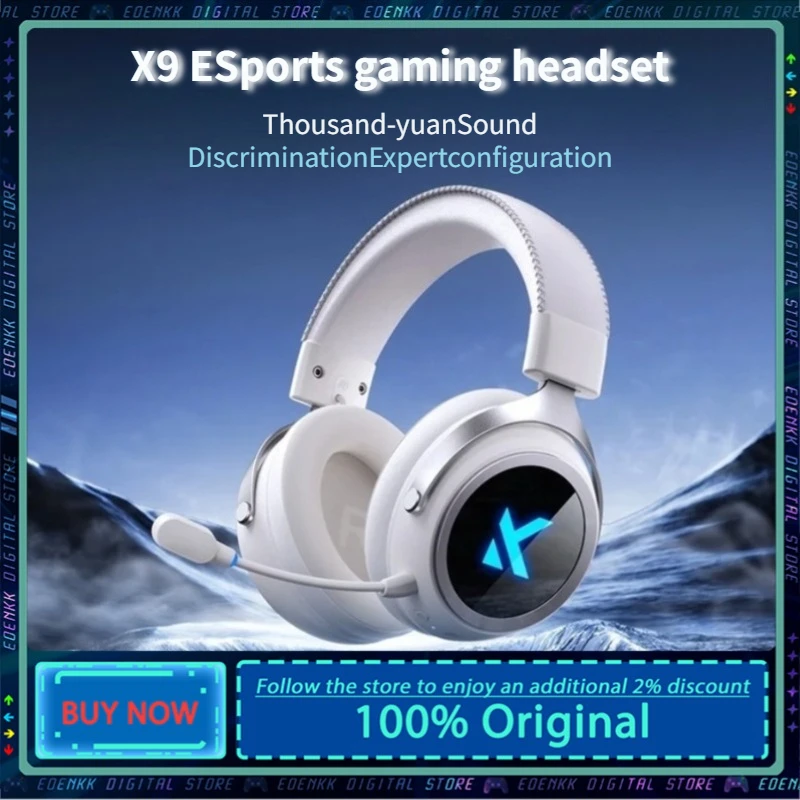 

Игровые наушники для киберспорта MCHOSE S9 Pro, 3-режимные беспроводные наушники из алюминиевого сплава с искусственным интеллектом и шумоподавлением, игровая гарнитура на заказ, игровой аксессуар