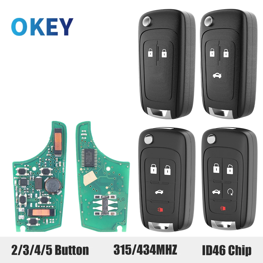 

Умный ключ Okey Keyless Go GM PEPS 315/433 МГц ID46 для Chevrolet Cruze Malibu Impala Orlando Regal Opel Buick
