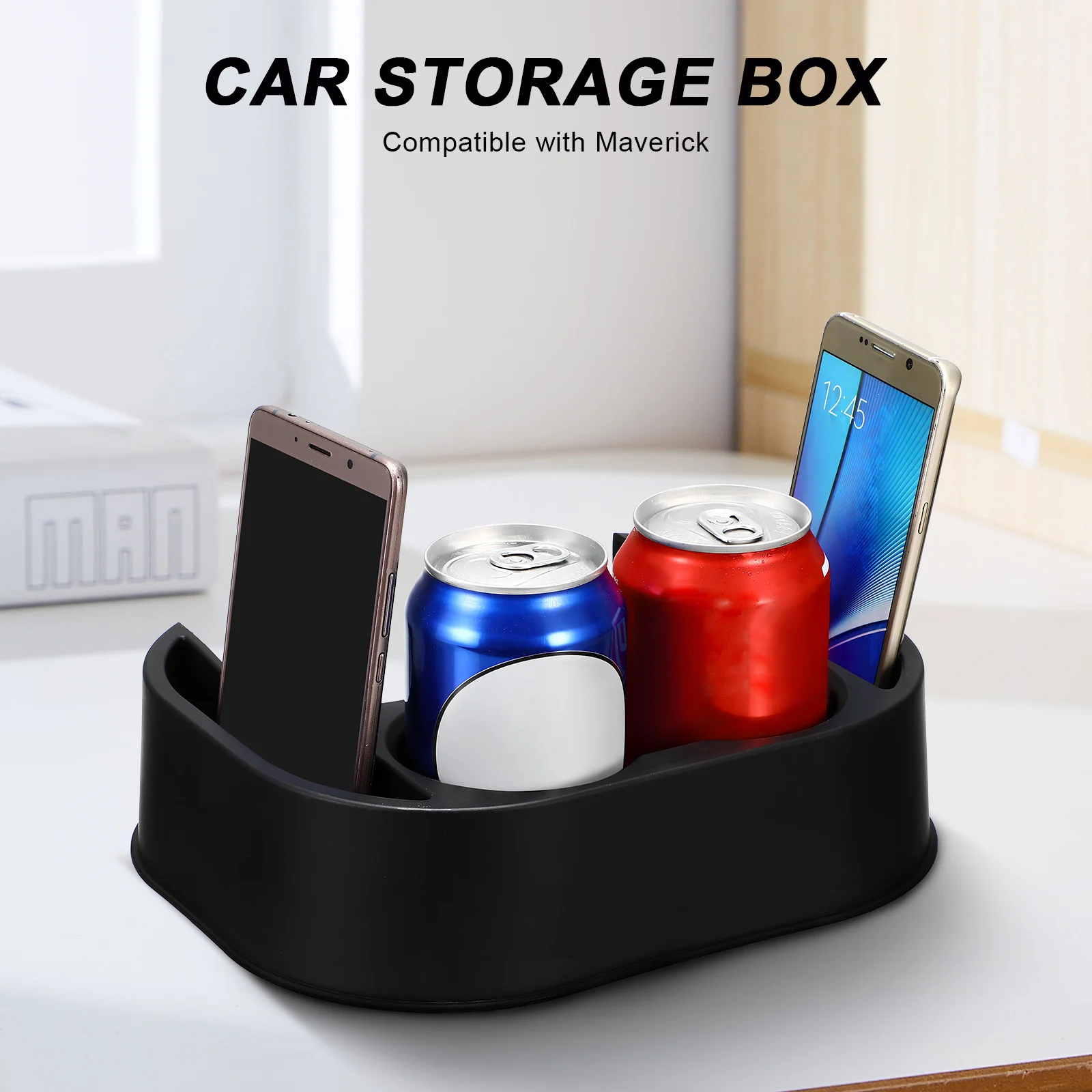 

Pickup Truck Storage Box Large Capacity Backseat Cup Holder Rear Seat Organizer Fits Vehicles Safe Use Plastic Strong