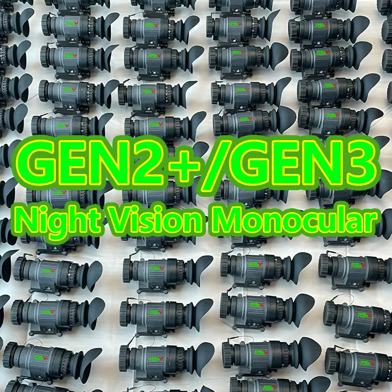 

Ready To Ship Integrated Manual Gain Power Supply 2nd Generation FOM1400+ P43 Green Phosphor PVS 14